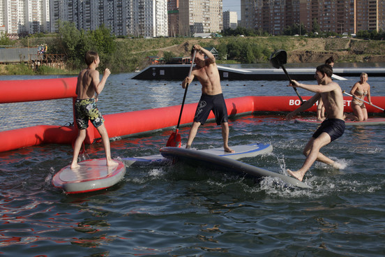 Sup polo в Парке Фристайл