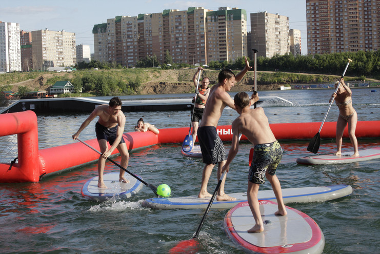 Sup polo в Парке Фристайл